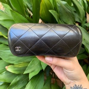 CHANEL Quilted Sunglass Case 100% Authentic
